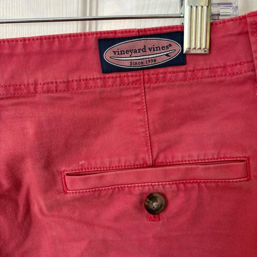 Vineyard Vines Shorts Men's 35 Pink Preppy Resortwear Golf Nantucket Frat Boy